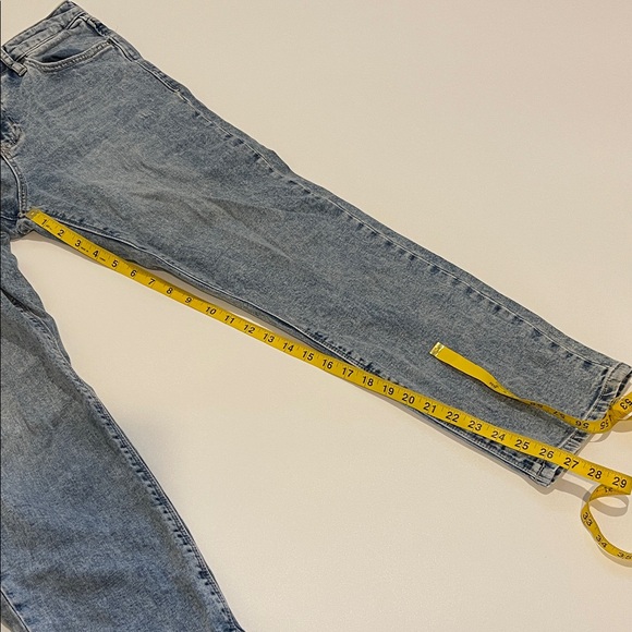 Dear John Blaine Cuffed High Rise Straight Light Blue Jeans - Picture 2 of 9